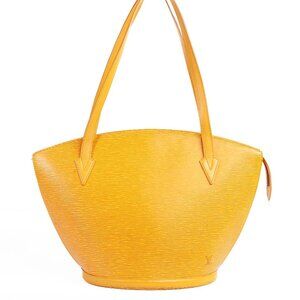 Authentic Louis Vuitton Yellow Epi Leather Saint Jacques GM Shoulder Bag